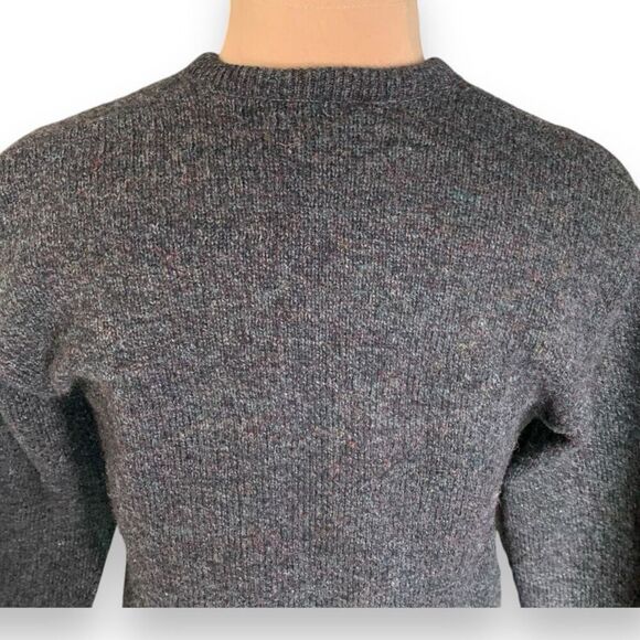 Vintage Charcoal V-Neck Sweater - Picture 5 of 11